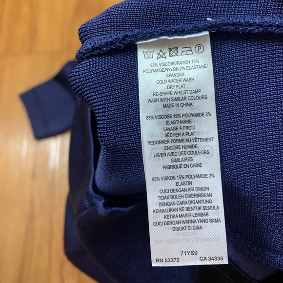 French Connection Striped Bodycon Bandage Dress - Picture 6 of 9